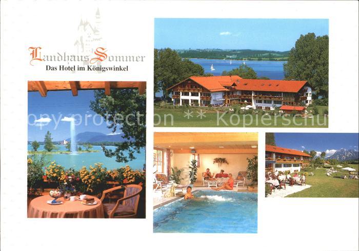 Fuessen Allgaeu Landhaus Sommer Hotel Koenigswinkel Forggensee