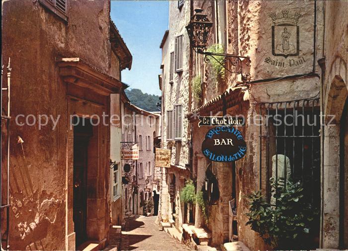 Saint-Paul Alpes-Maritimes Alte malerische Strasse Bar