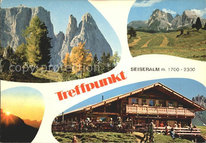 Seiser Alm Dolomiten Berghuette Alpe di Suisi