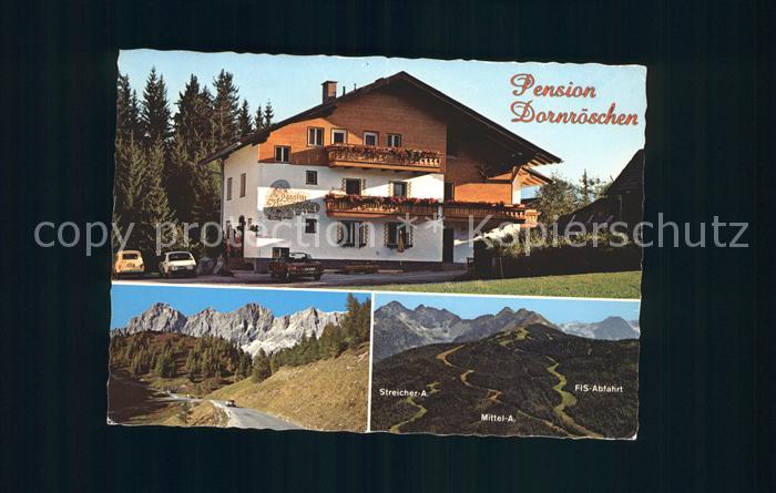 Ramsau Dachstein Steiermark Pension Dornroeschen Streicher A Mittel A FIS Abfahr