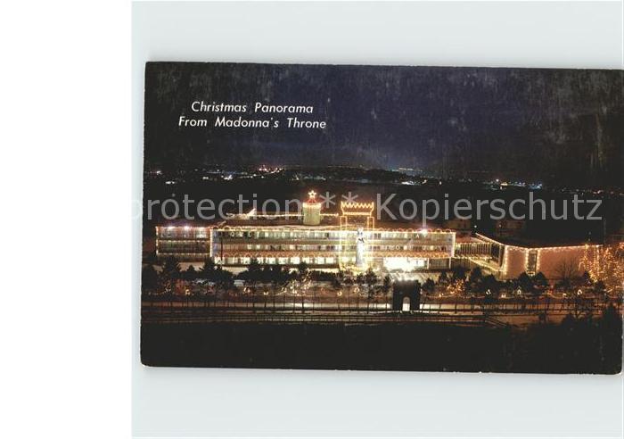 Boston Massachusetts Christmas Panorama from Madonnas Throne