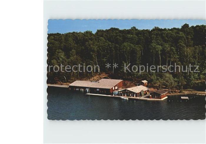 Ontario Canada Deer Bay Marina Air View