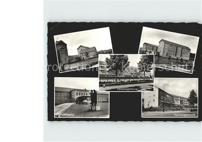 Helmond St Lambertus Ziekenhuis Rectoraat Verpleegebouw Personeelsgebouwen Hoofd