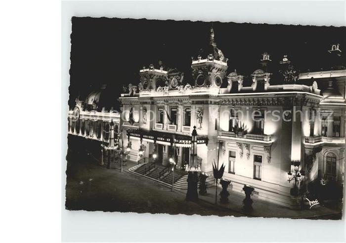 Monte-Carlo Le Casino la nuit