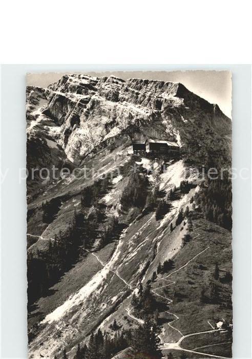 Purtschellerhaus Hoher Goell Aufstieg mit Hohem Goell