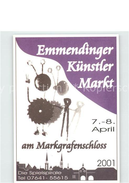 Emmendingen Plakat Emmendinger Kuenstler Markt