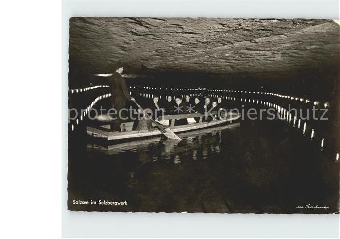 BERCHTESGADEN Bayern Salzsee im Salzbergwerk