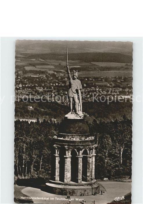 Teutoburgerwald Hermannsdenkmal Fliegeraufnahme