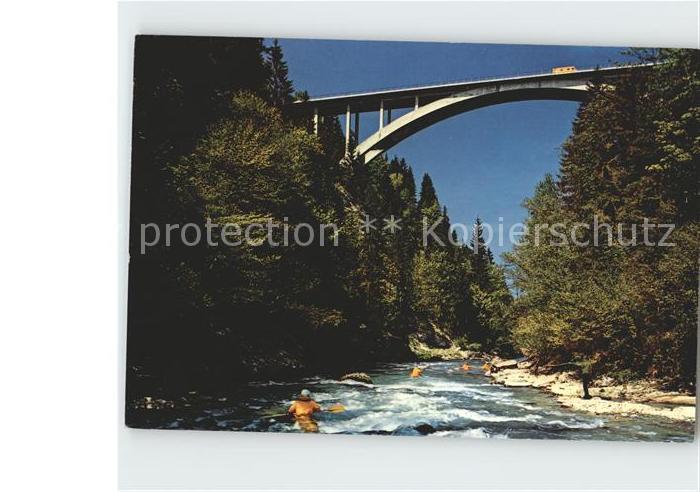 OBERAMMERGAU Bayern Eschelsbacher Hochbruecke