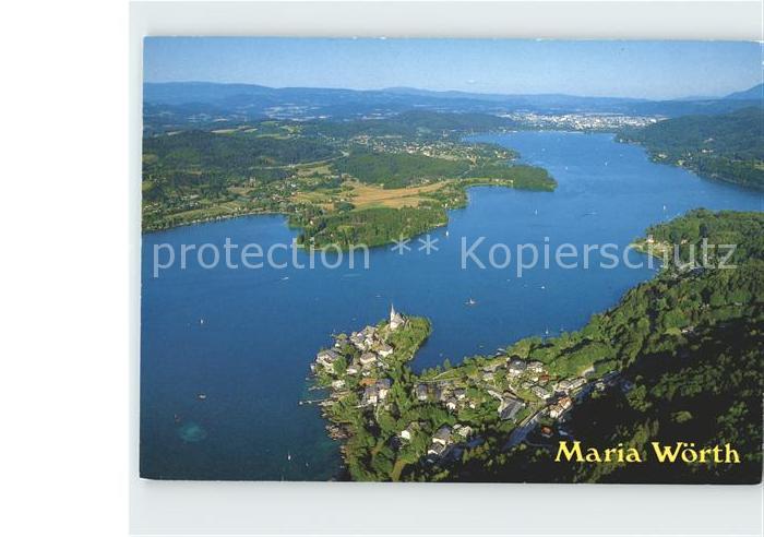 Maria Woerth Woerthersee Seepanorama mit Blick nach Klagenfurt