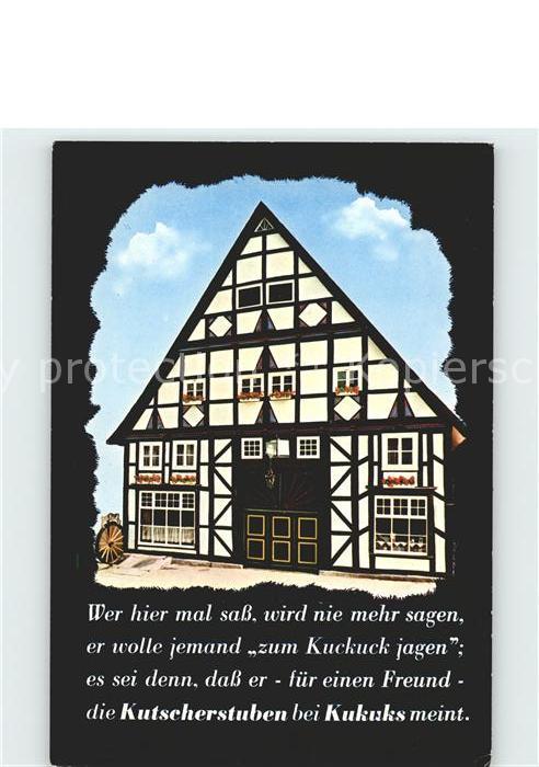 Himmighofen Altdt Gaststaette Zum Kukuk Kutscherstuben bei Kukuks