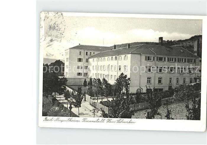 Bad Mergentheim Kuranstalt Haus Schwaben