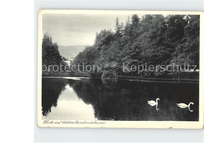 Friedrichroda Schloss Reinhardsbrunn Schwanenteich