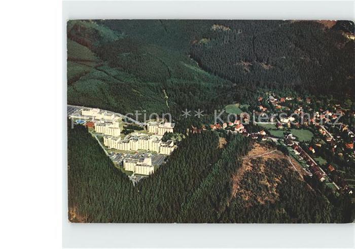 GOSLAR Harz Niedersachsen Blick auf Ferienpark und Hahnenklee Fliegeraufnahme