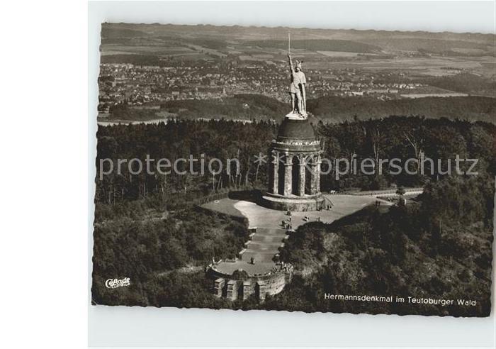 Teutoburgerwald Hermannsdenkmal Fliegeraufnahme