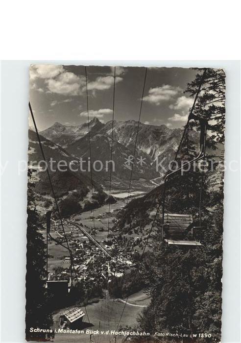 Schruns Vorarlberg Blick von der Hochjochbahn
