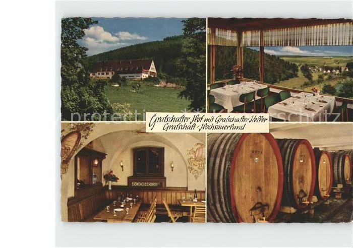 Grafschaft Sauerland Grafschafter Hof mit Weinkeller Gaststuben