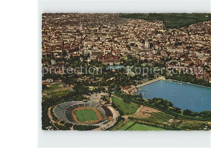 HANNOVER  CITY City Maschsee Niedersachsen Stadion Fliegeraufnahme