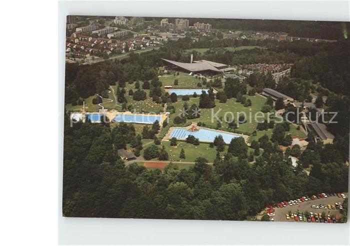 Sindelfingen Fliegeraufnahme Badezentrum mit Schwimmstadion und Schwimmhalle