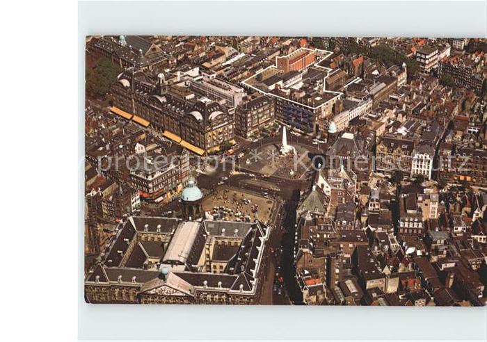 Amsterdam Niederlande Fliegeraufnahme Koenigl Palast und Grand Hotel Krasnapolsk