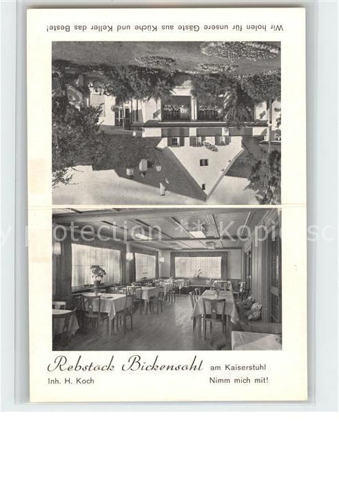 Bickensohl Gaststaette Rebstock Gaststube