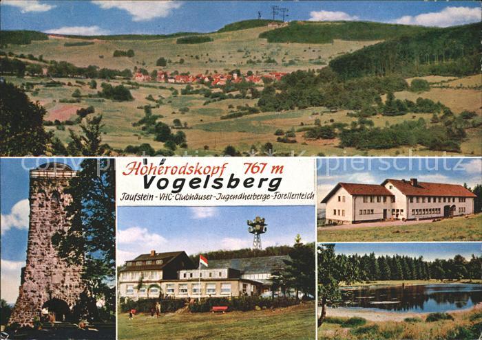 Vogelsberg Hessen Taufstein VHC- Klubhaeuser Jugendherberge Forellenteich