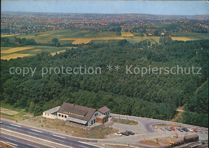 Herford Bundesautobahnraststaette Fliegeraufnahme