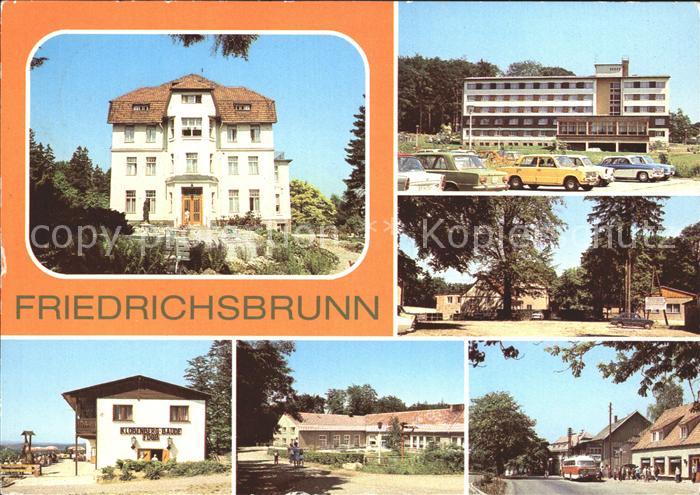 Friedrichsbrunn Harz Sanatorium Ernst Thaelmann FDGB Bettenhaus Kurt Dille