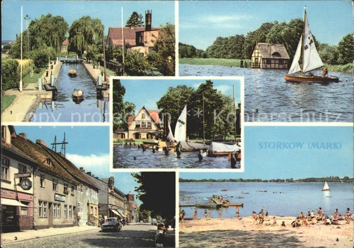 Storkow Mark Schleuse Storkower See Marktplatz