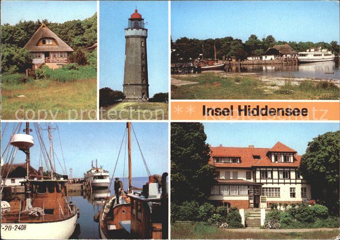 Insel Hiddensee Kloster Fischerhaus Anlegestelle Hafen