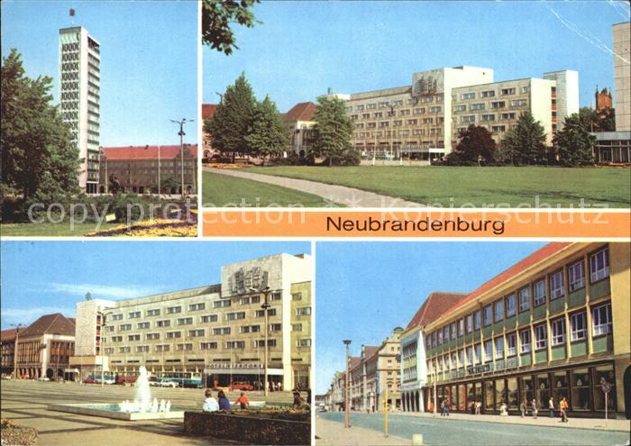 Neubrandenburg Hochhaus Karl- Marx- Platz Hotel Vier Tore