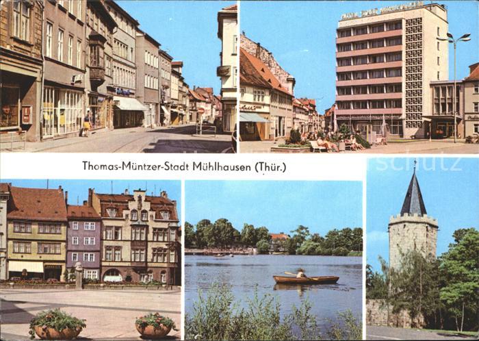 Muehlhausen Thueringen Steinweg Hotel Stadt Muehlhausen Karl MarxPlatz Rabenturm