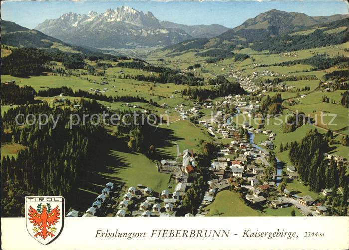Fieberbrunn Tirol Fliegeraufnahme