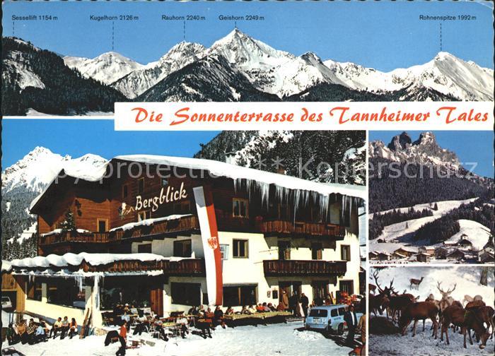 Tannheim Tirol Alpengasthof Bergblick