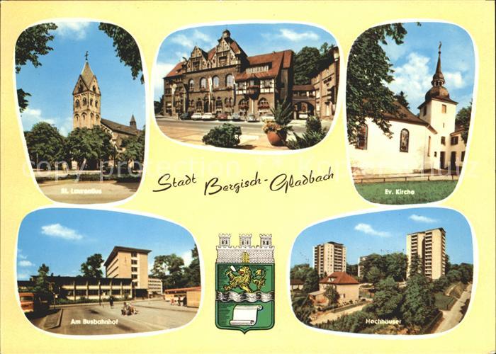 Bergisch Gladbach Hochhaeuser Evangelische Kirche Busbahnhof