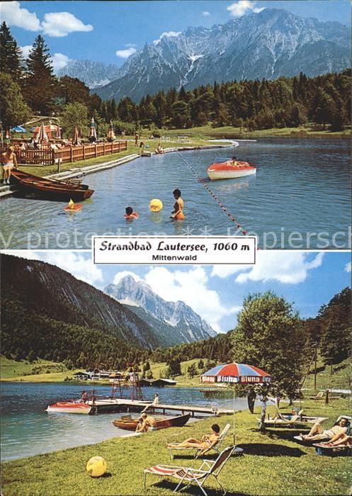 Mittenwald Bayern Strandbad Lautersee