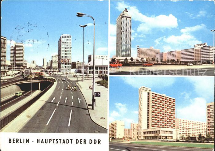 BERLIN  CITY Autotunnel Alexanderplatz Interhotel Stadt Berlin