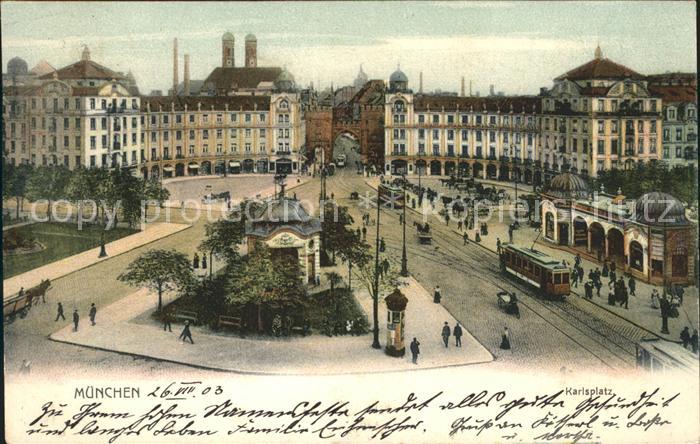 Strassenbahn Muenchen Karlsplatz