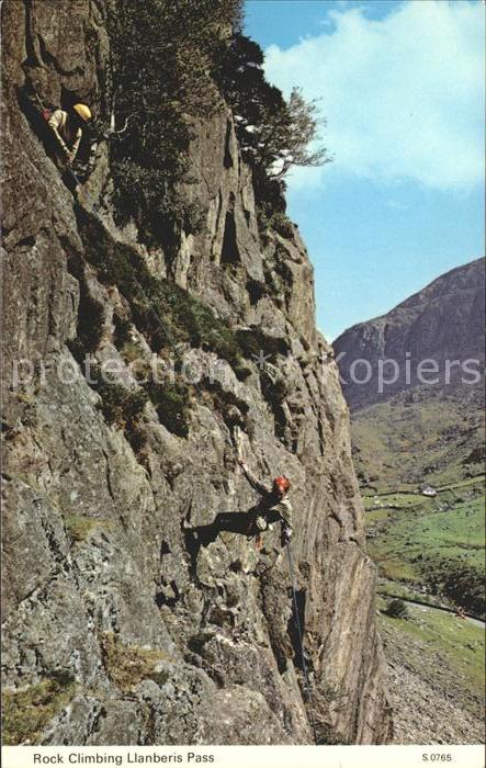 Klettern Bergsteigen Rock Climbing Llanberis Pass