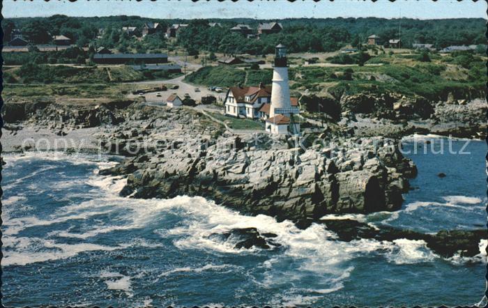 Leuchtturm Lighthouse Portland Head Light Maine Fliegeraufnahme