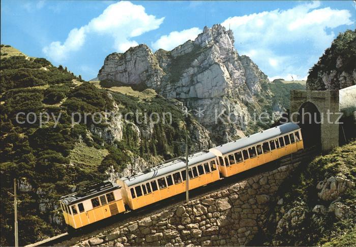 Zahnradbahn Wendelsteinbahn Tunneleinfahrt Soinkessellspitze