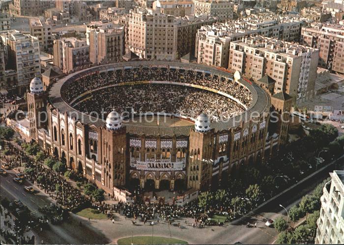 Stierkampf Plaza de Toros Monumental Barcelona Fliegeraufnahme