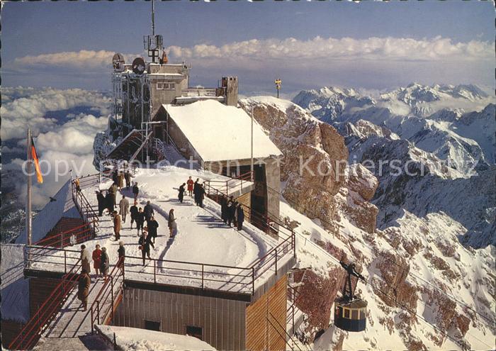 Seilbahn Zugspitzgipfel Gipfelterrasse Bergstation