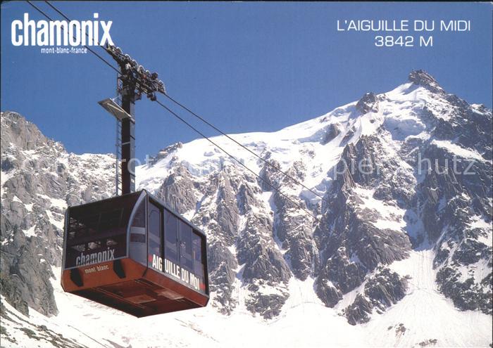 Seilbahn Aiguille du Midi Chamonix Mont-Blanc