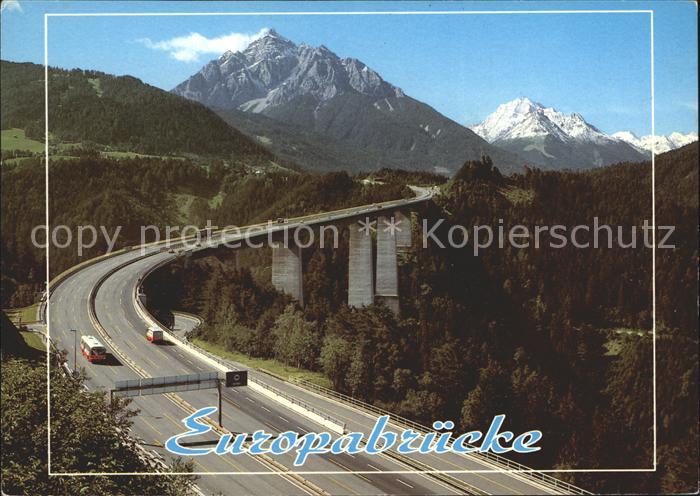 Autobahn Brennerautobahn Europabruecke Serles Habicht