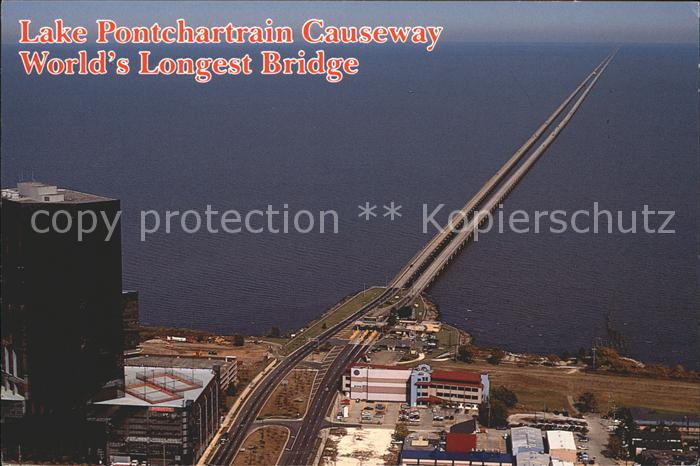 Bruecken Bauwerke Lake Pontchartrain Causeway New Orleans