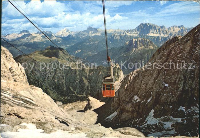 Seilbahn Marmolada Dolomiti Pelmo Civetta