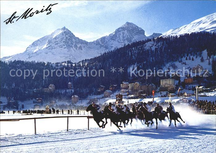 Pferdesport Pferderennen Reitsport St. Moritz St. Moritzersee