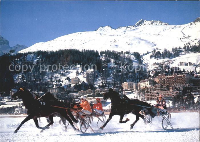 Pferdesport Pferderennen Reitsport St. Moritz St. Moritzer See