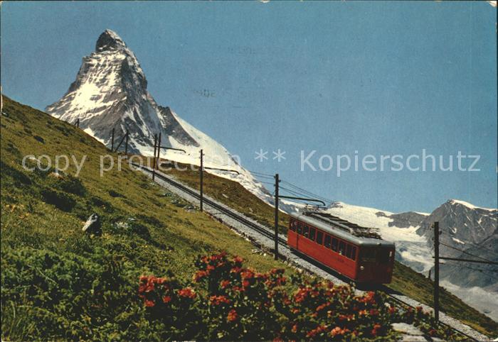 Zahnradbahn Gornergratbahn Zermatt Matterhorn